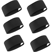 Professional Chef Hat, Black Breathable Mesh, Adjustable Kitchen Cap with 6 Pack, Head Circumference 22.8-25.6 Inches