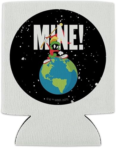 Miniatura 2 de Looney Tunes Marvin the Martian Mine - Enfriador de latas – Funda de bebida con aislamiento térmico para bebidas