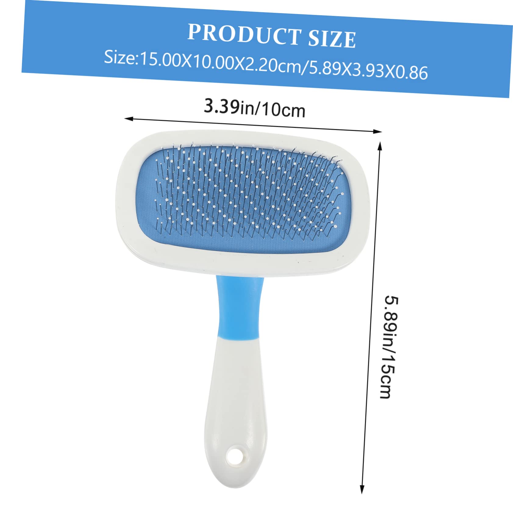 CORHAD 1Pc Pet Massage Comb Hair Brush for Dogs Cats Efficient Pet Hair Cleaning Tool Portable Easy to Use for Grooming and Removing Loose Undercoat Random Color