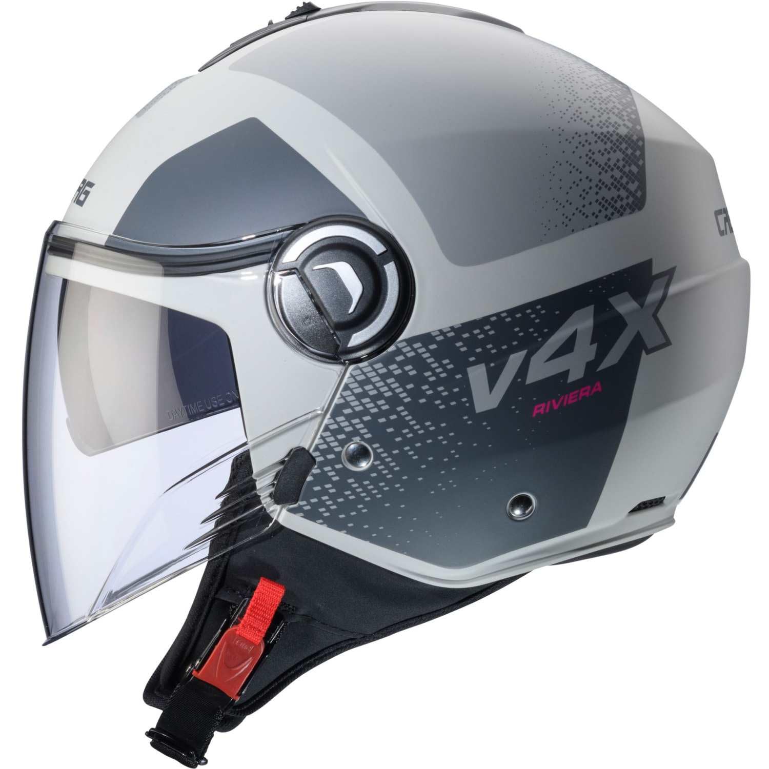 Casco Caberg Riviera V4 X ECE22.06 Mia O7 Sabbia opaco/Antracite/Grigio taglia L (59-60 cm)