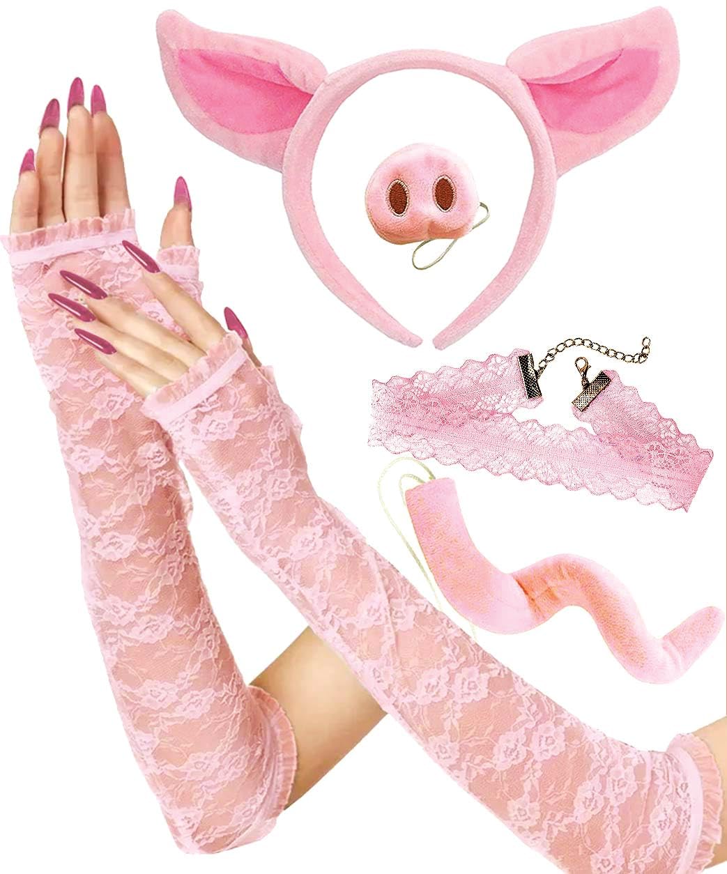 miss piggy costume adult pig ears tail nose pigs peppa lace accessories