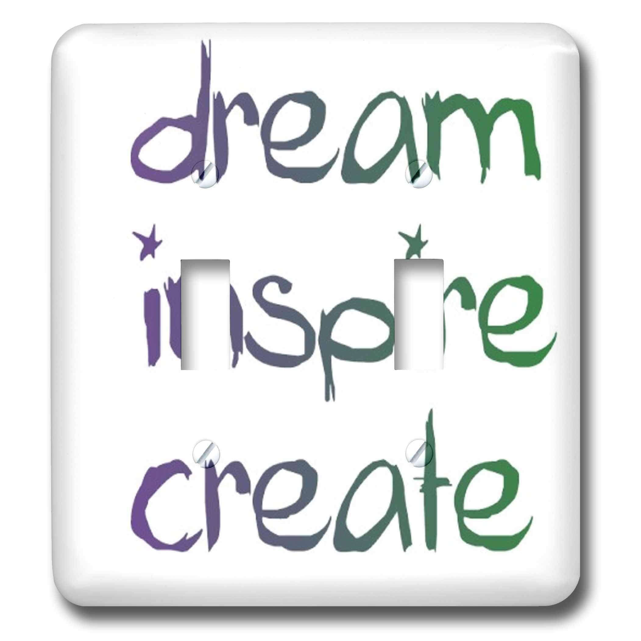 Interrupteur à baïonnette design Dream Inspire Create 3dRose multicolore