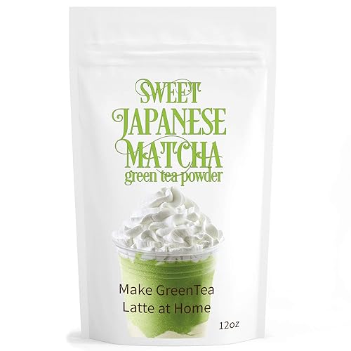 Miniatura 5 de Polvo de té verde de limonada Matcha de 12 onzas, refrescante y totalmente natural, hecho con polvo de matcha japonés ceremonial miel y polvo de