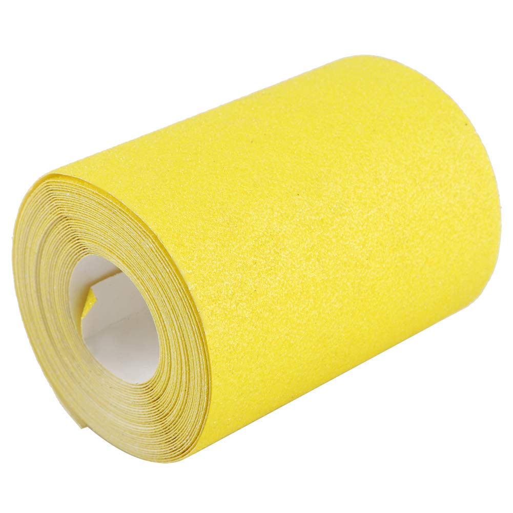 5 Rotoli di Carta Vetrata Manuale, Set Carta Smeriglio #40/60/80/120/180 per Legno e Metallo, Carta Abrasiva di Alta Qualità con Lunga Durata, Ideale per Levigatura e Lucidatura