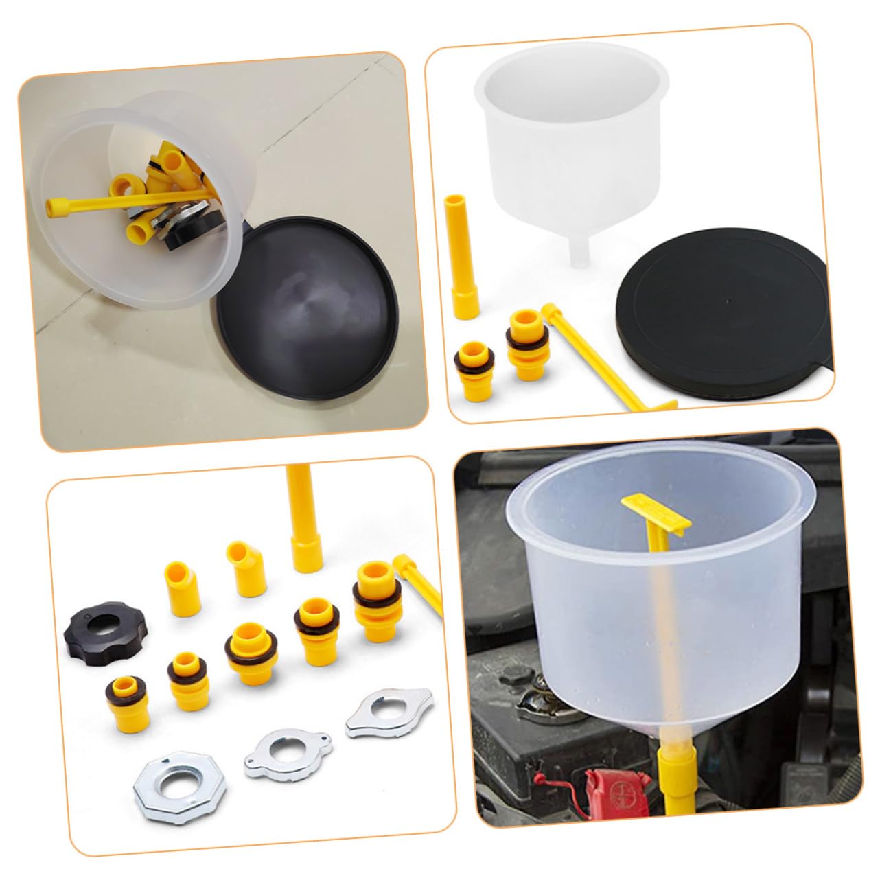 Kit Di Riempimento Del Liquido Refrigerante Con Imbuto Per Radiatore - 1 Set Imbuto Con Tubo Flessibile Per Auto