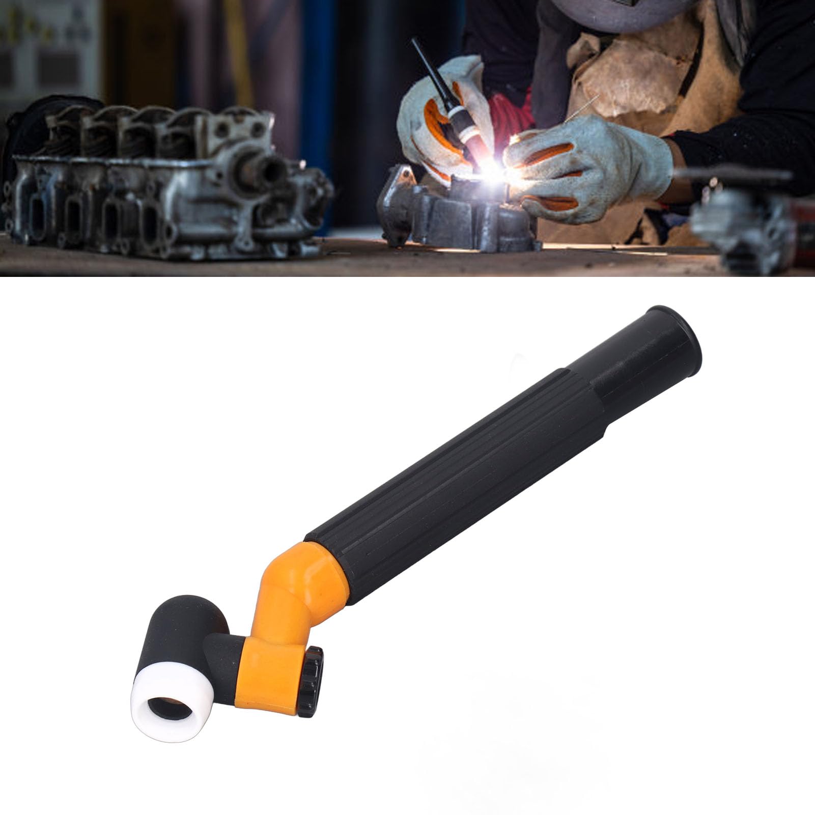 Pyhodi Welding Torch Head, 360° Rotation, Dual Cooling Method, Efficient Sealing, Enhanced Safety, Water and Air Cooled Swivel Neck Soldering Torch Head Welding Accessories, Pyhodirw81gq3bun