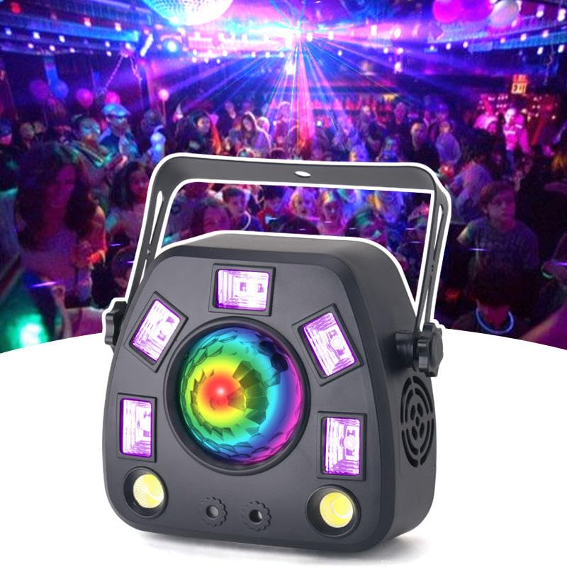 SONLED Stage Lights LED Par Lights,50W RGB Par Lights Stage Lighting Indoor for Christmas Halloween Music Party Disco Wedding, Remote Control (Strobe Light)