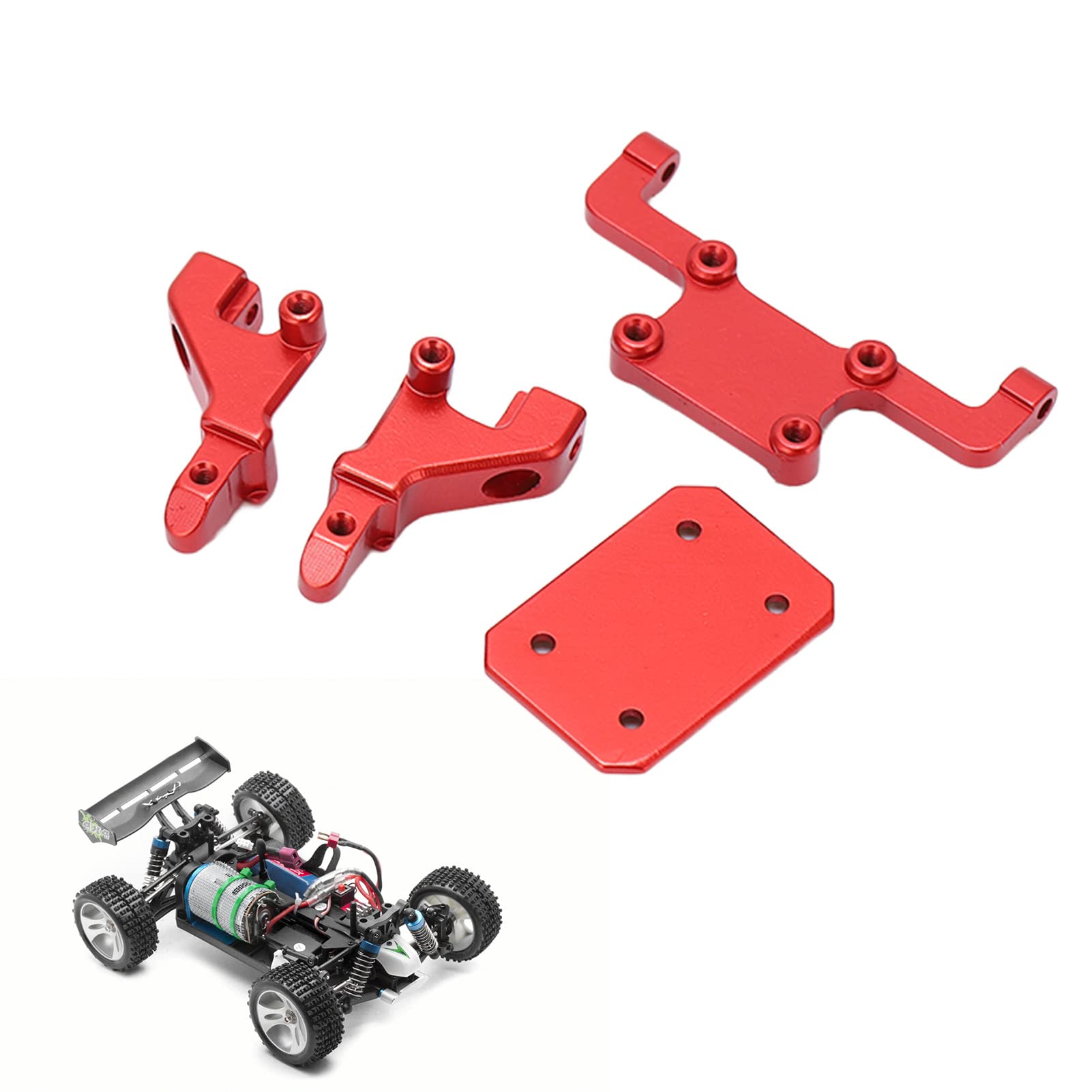 24 Rc Body Shell Scx24 Body Mount RC Rear Body Shell Mount - Red Aluminum Upgrade For ...