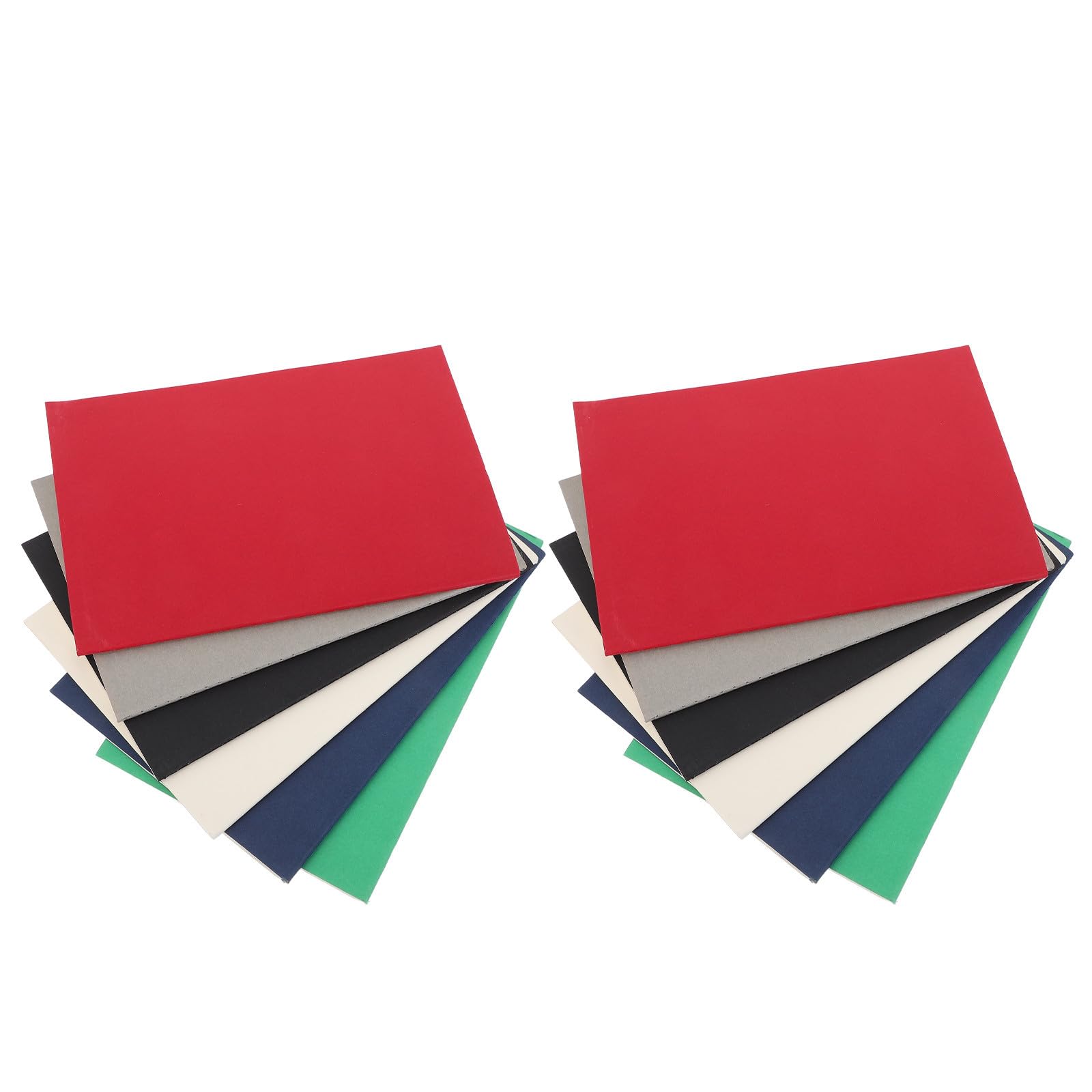 LRXIYODE 12 Piezas Cuaderno de Bocetos Kraft A5 sin Líneas, 60 Páginas