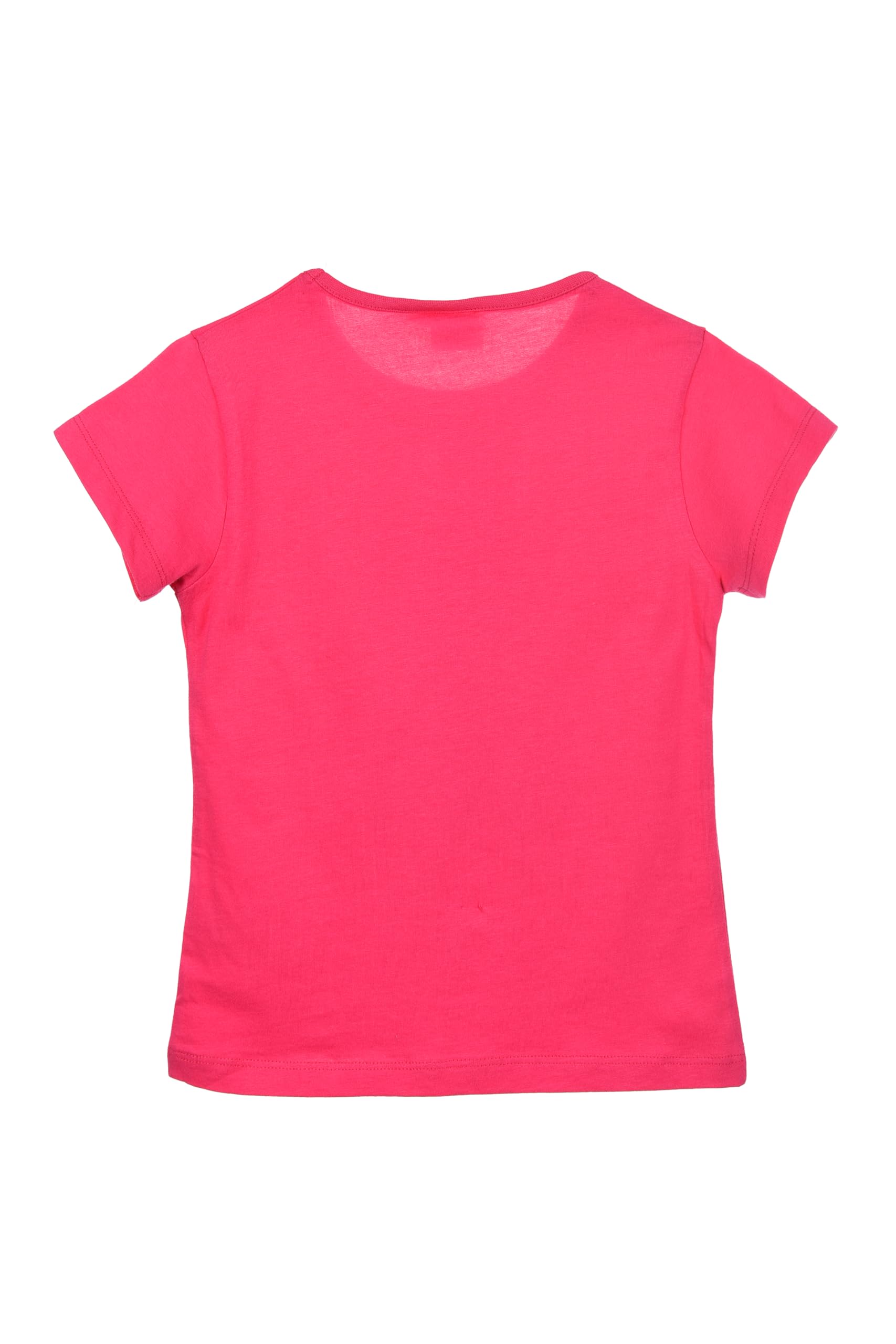 Barbie T-Shirt a Mezze Maniche per Bambine e Ragazze, a Tinta Unita, 100% Cotone (IT, età, 10 Anni, Fucsia)