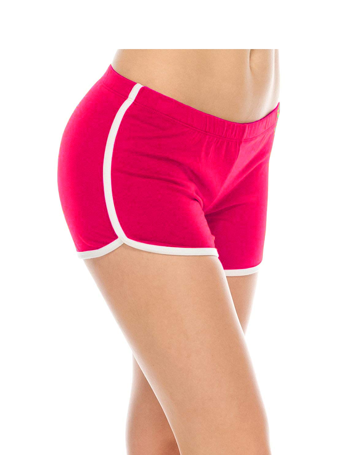 1010 Women's Cute Sexy Cotton Sports Yoga Running Nightwear Athletic Shorts for Women-image-41