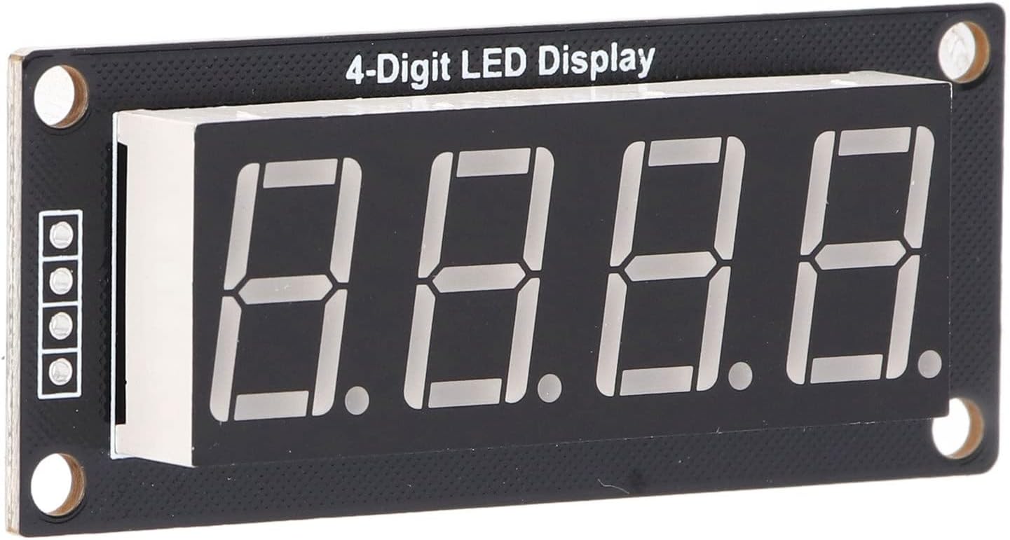 4Pcs LED Digital Display Module 4 Bits 7 Segments Clock Module 0.56 Inch (MRA172A Red)