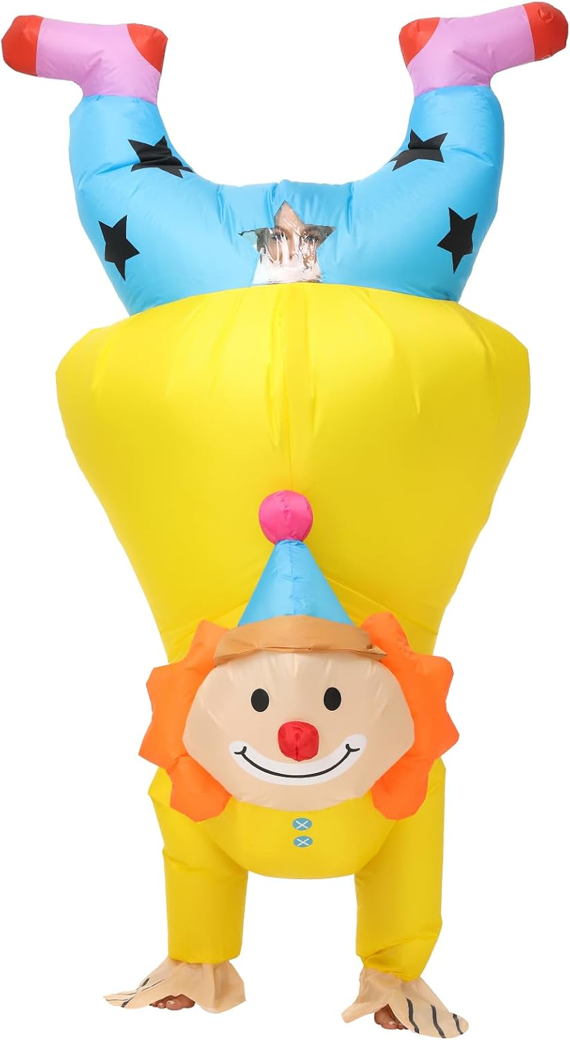 Clown Inflatable Costume Inflatable Adult Blow up Suit for Adults Funny Circus Clown Costume Women