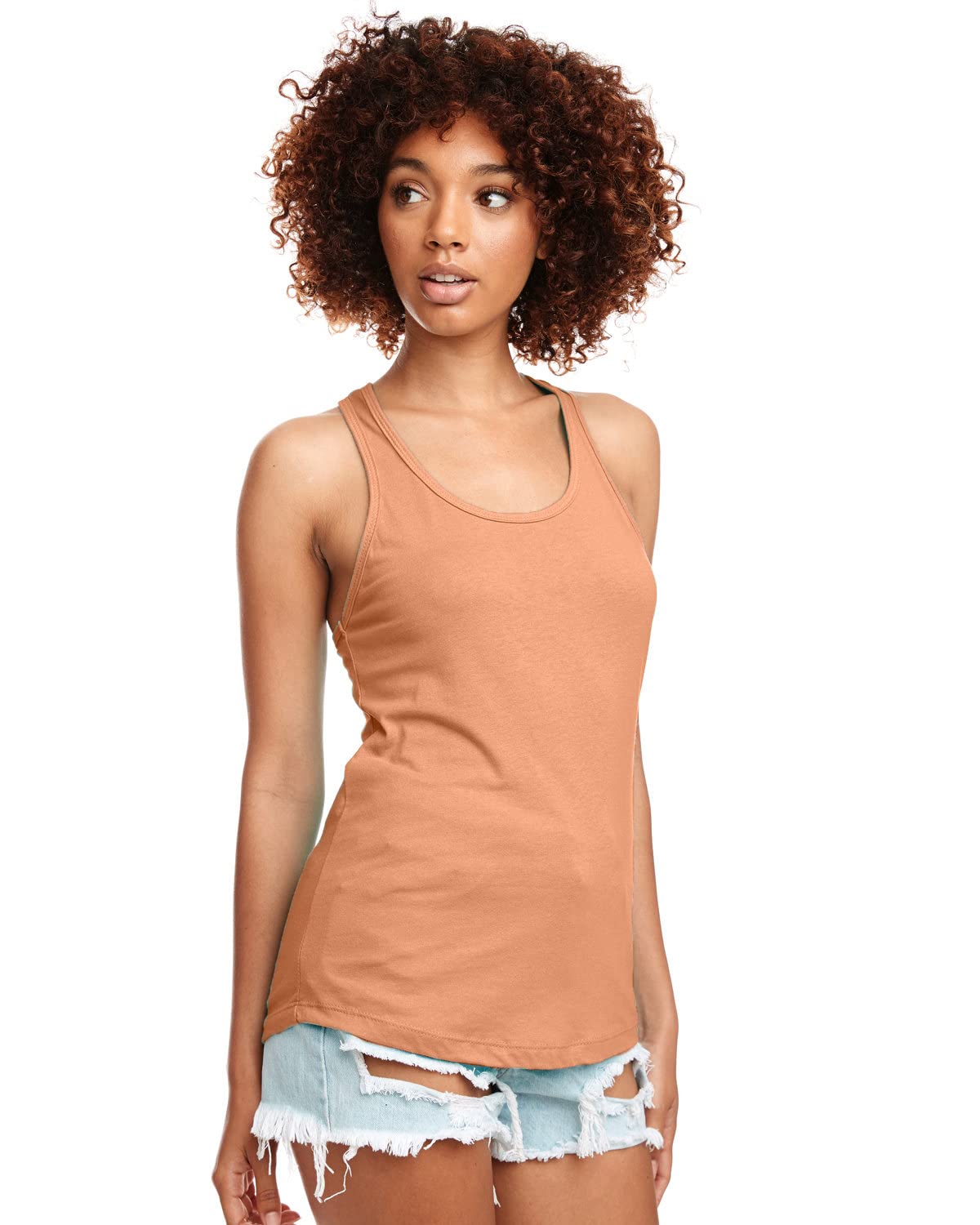 Bodek And Rhodes 30745386 1533 Next Level The Ideal Racerback Tank Light Orange - Extra Large (US)