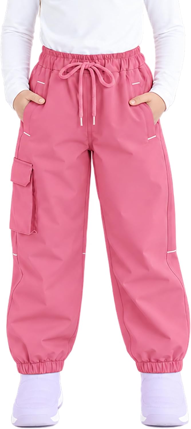Toddler Snow Pants Kids Waterproof Fleece Lined Ski Joggers Ages 1T-14Y