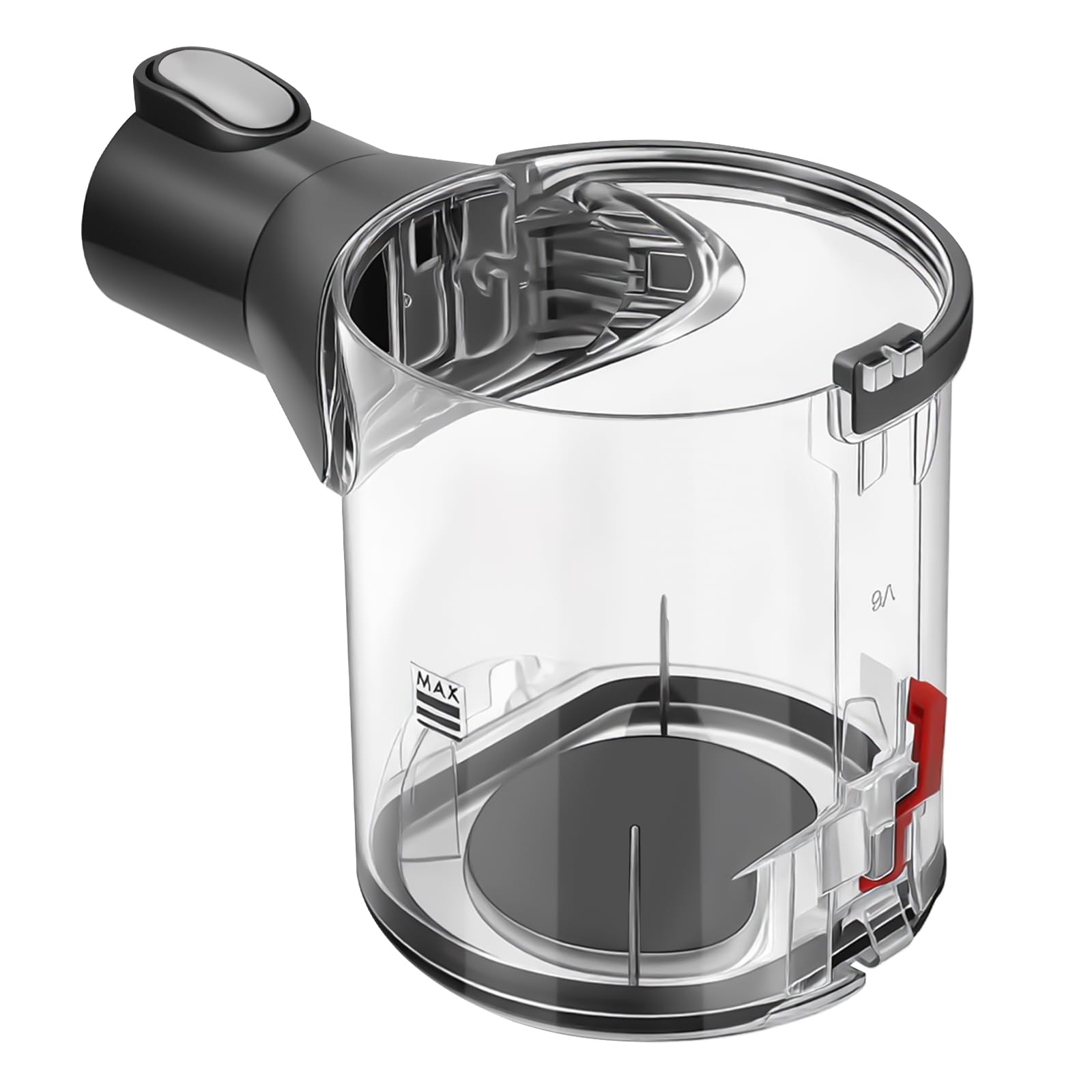 Dust Bin Replacement for Dyson V6 DC58 DC59 DC74 Vacuum Cleaner, High Sealing Dust Cup for Dyson V6, A/B Interface Canister Part No. 965660-01