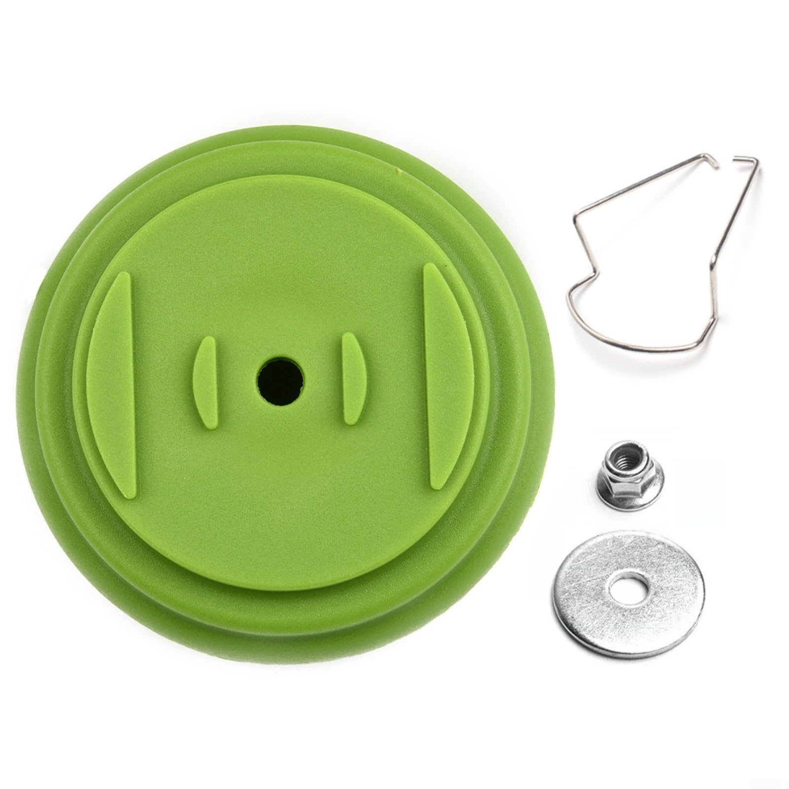Kit di protezione in plastica, per decespugliatori da giardino, accessori per utensili elettrici, con dado in acciaio e guarnizione (verde)