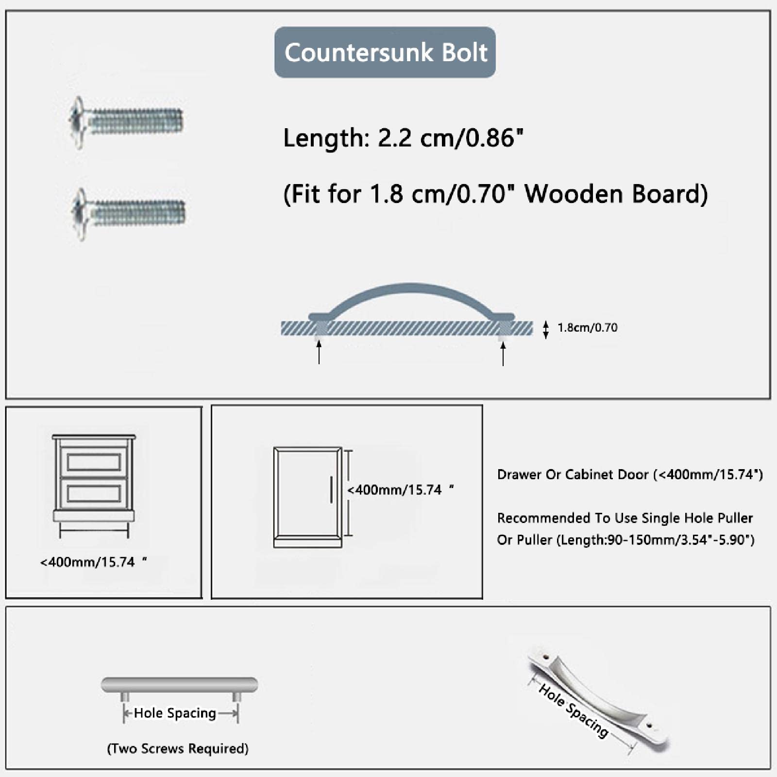 TopHomer 6PCS Cabinet Hardware Handle Pull - Image 4