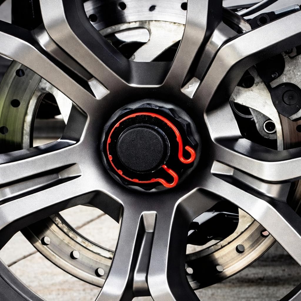 4-Piece Wheel Axle Center Cap Set for Can-Am Ryker 600 900 Rally Sport 2019-2024, 3 Standard Caps + 1 Smaller Rear Cap for Later Models