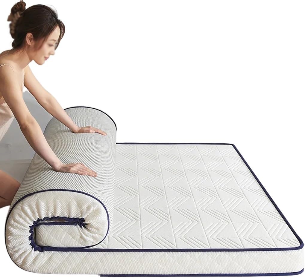 Mattress Available in All Seasons Latex Thickened Breathable Knitted Cotton Comfortable Tatami
