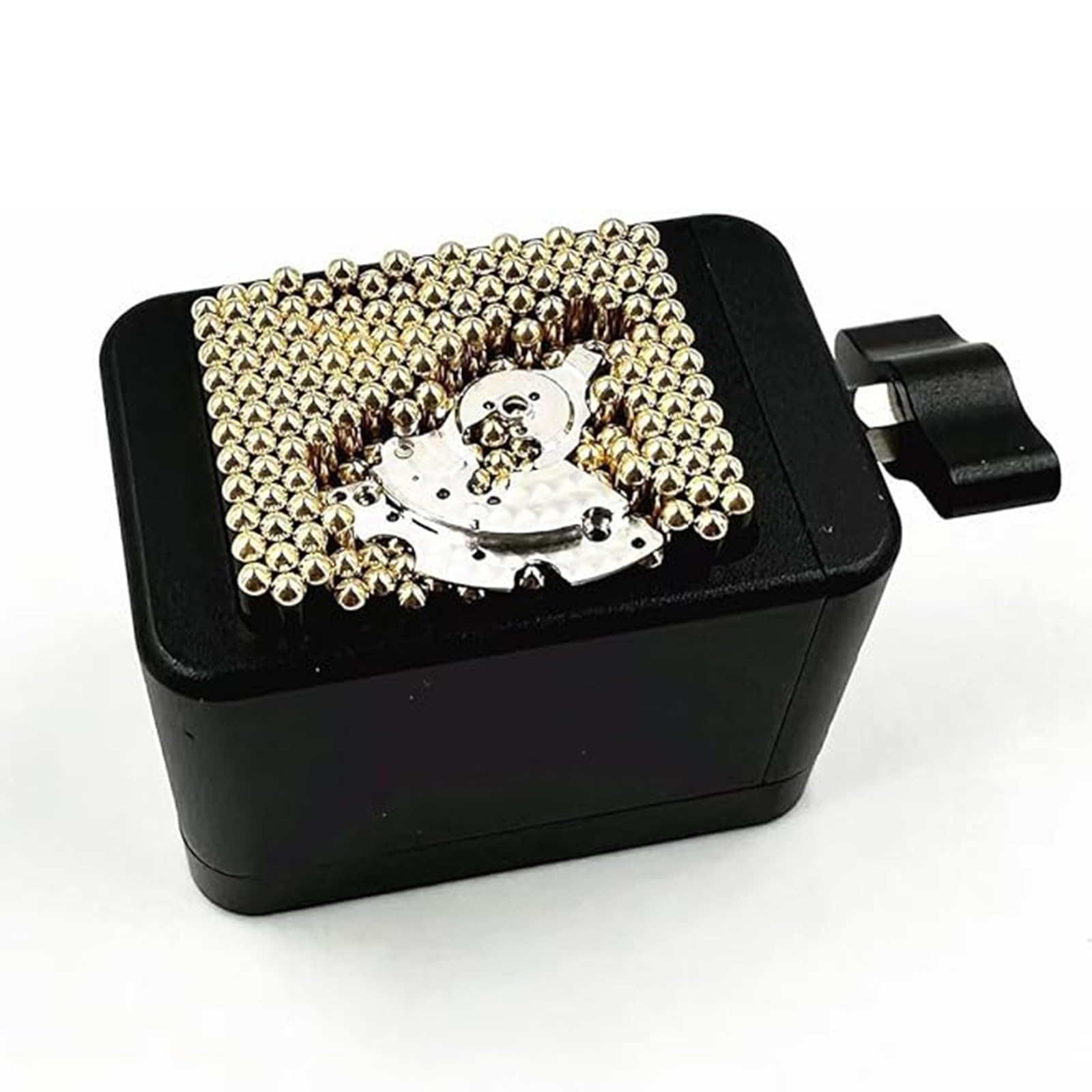 Supporto per movimento orologio da polso, strumento per riparazione orologi, 195 pezzi, pile fisso, con manopola di fissaggio e movimento ausiliario di posizionamento
