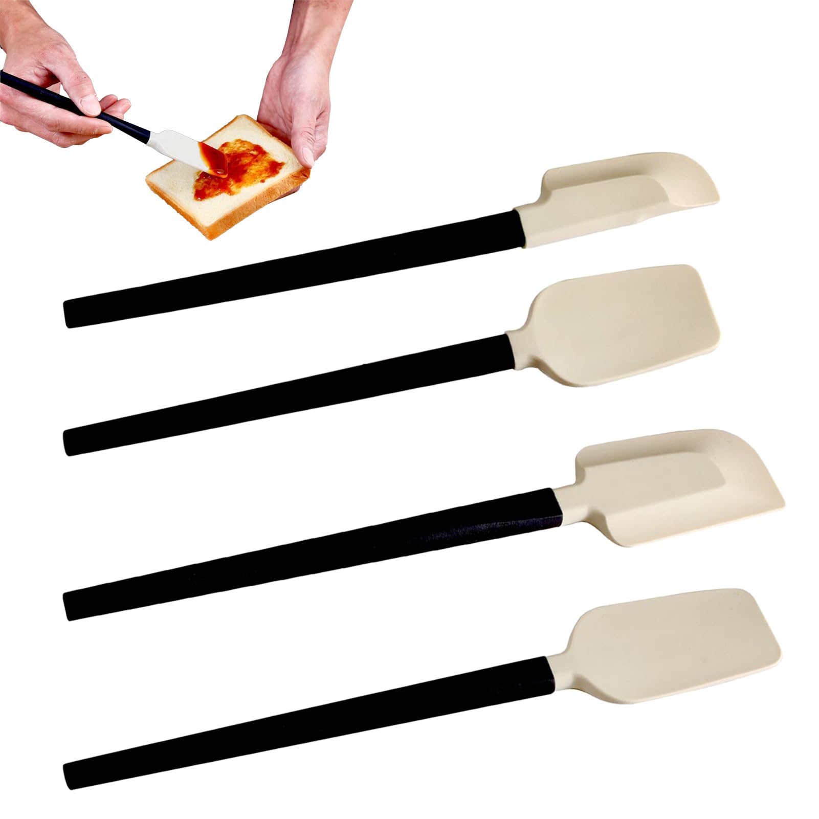 Spatules de cuisine et grattoir pour réussir votre pâte à pain et gâteau en famille