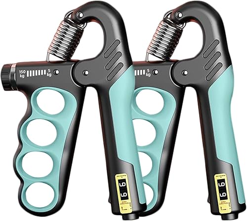 Miniatura 9 de Grip Strength Trainer, 5-100KG (11-220 LB) Adjustable Resistance Forearm Hand Gripper Strengthener with Counter, Hand Wrist Exercise Workout Rojo