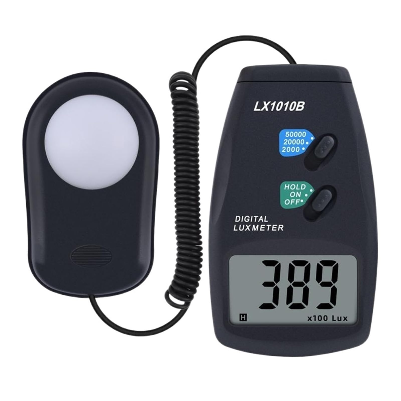 Medidor De Luz Digital LX-1010B 3 Rangos/Medidor Iluminancia 0-50000 Lux Fotómetro Exposición Control Remoto Medición Precisa Luz