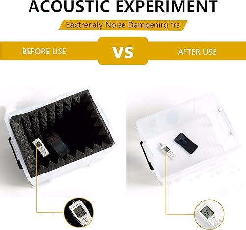 Miniatura 2 de Ikaufen Paquete de 48 paneles de espuma acústica diseñados pirámide, paneles de espuma acústica a prueba de sonido de 12 x 12 x 2 pulgadas, paneles