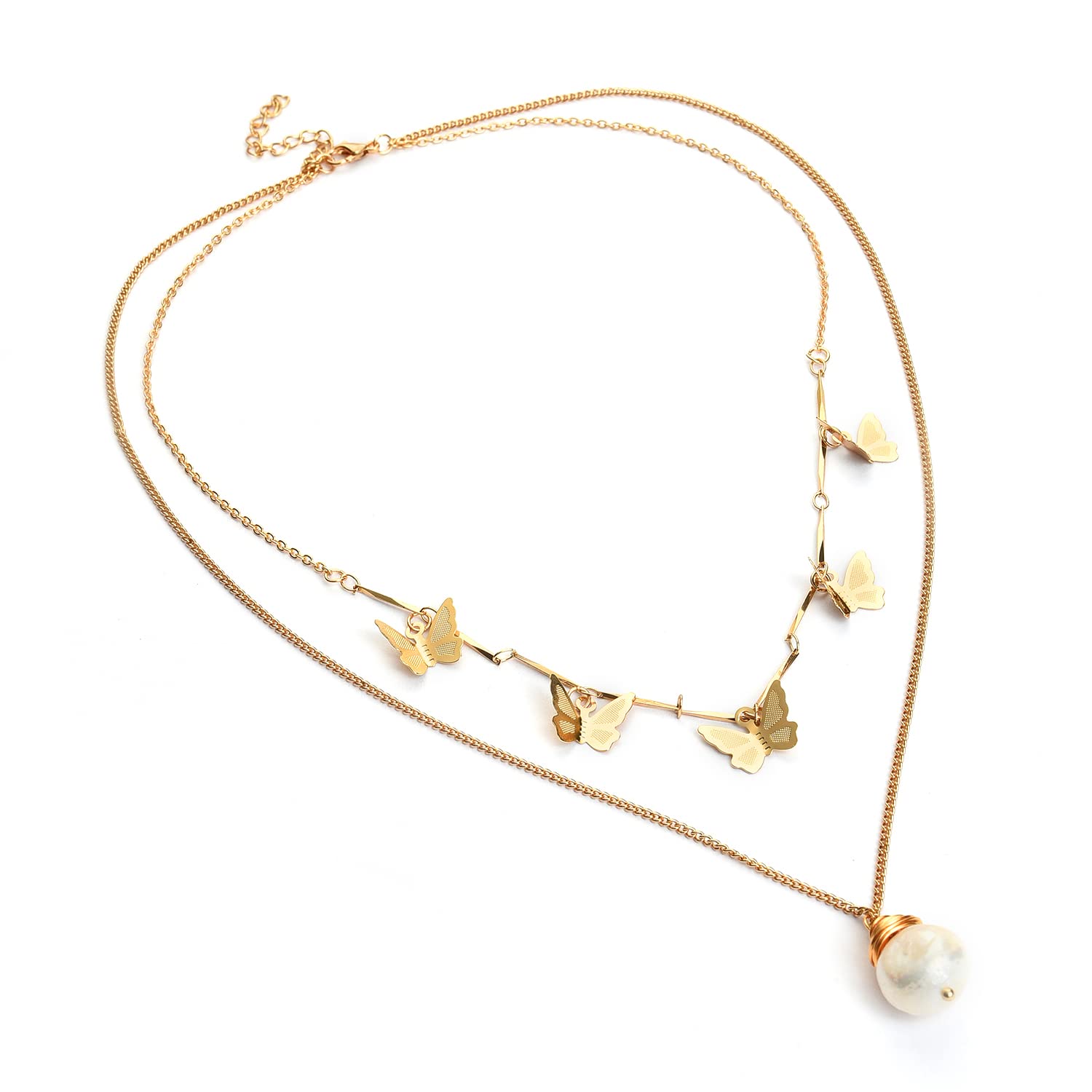 See full amazon price history chart for SOHI Gold Plated Butterfly Necklace for Women and Girls, Pearl Necklace, chain for women, Necklace with Butterfly charms, Dainty jewellery, layered necklace for women, fashion, ladies SOHI Gold Plated Butterfly Necklace for Women and Girls, Pearl Necklace, chain for women, Necklace with Butterfly charms, Dainty jewellery, layered necklace for women, fashion, ladies (B09TNY6ZWW) Amazon Price History, Amazon Price Tracker