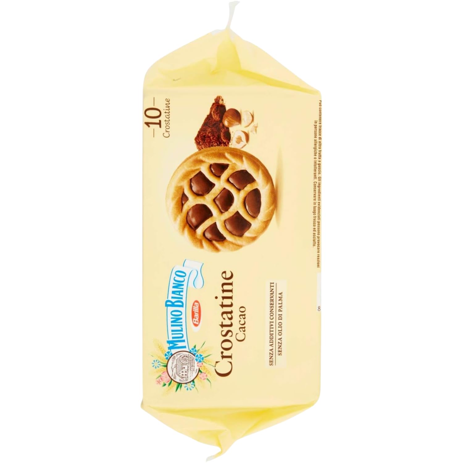 Crostatina al Cacao con Pasta Frolla e Crema al Cioccolato – Merendina Dolce Monoporzione – 400g kit con Spugna Brandizzata SPESA & RISPARMIO Inclusa – Variazioni 4/6/8/10 Pezzi (10)
