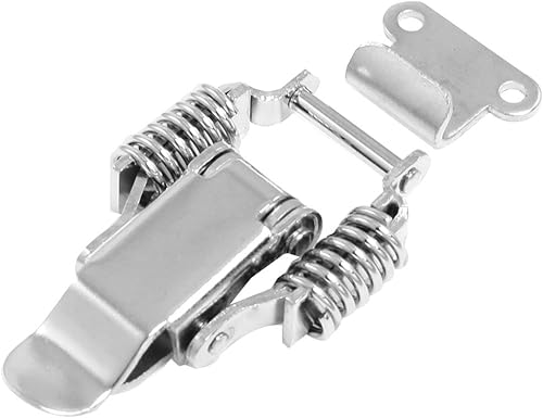 IIVVERR Cajas de cofres de acero inoxidable con cierre de palanca, cerrojo (Cofres Estuches Cajas Hardware Acero Inoxidable Palanca Pestillo Catch