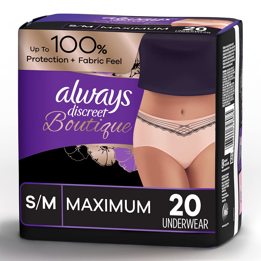 Always Discreet Boutique High Rise Incontinence and Postpartum