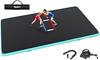 FBSPORT Inflatable Wrestling Mat 13ft/10ft/5ft - Foldable PVC Jiu Jitsu Mat for BJJ, MMA, Wrestling, Indoor/Outdoor Training