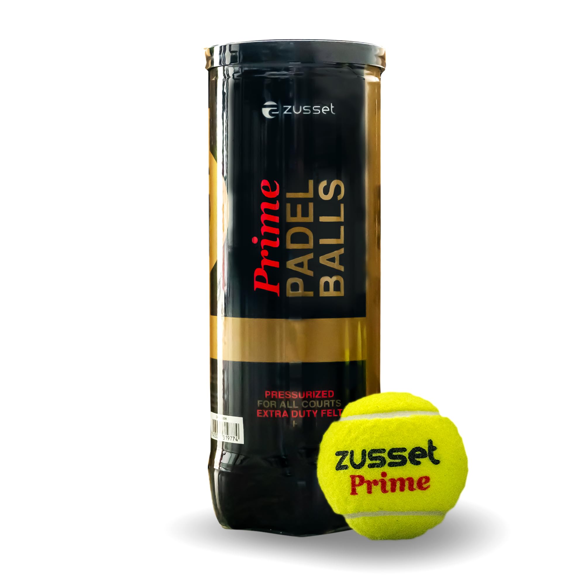 Padel Balls Prime High-Pressure Tournament Padel Ball (1,3,6,40Pack)