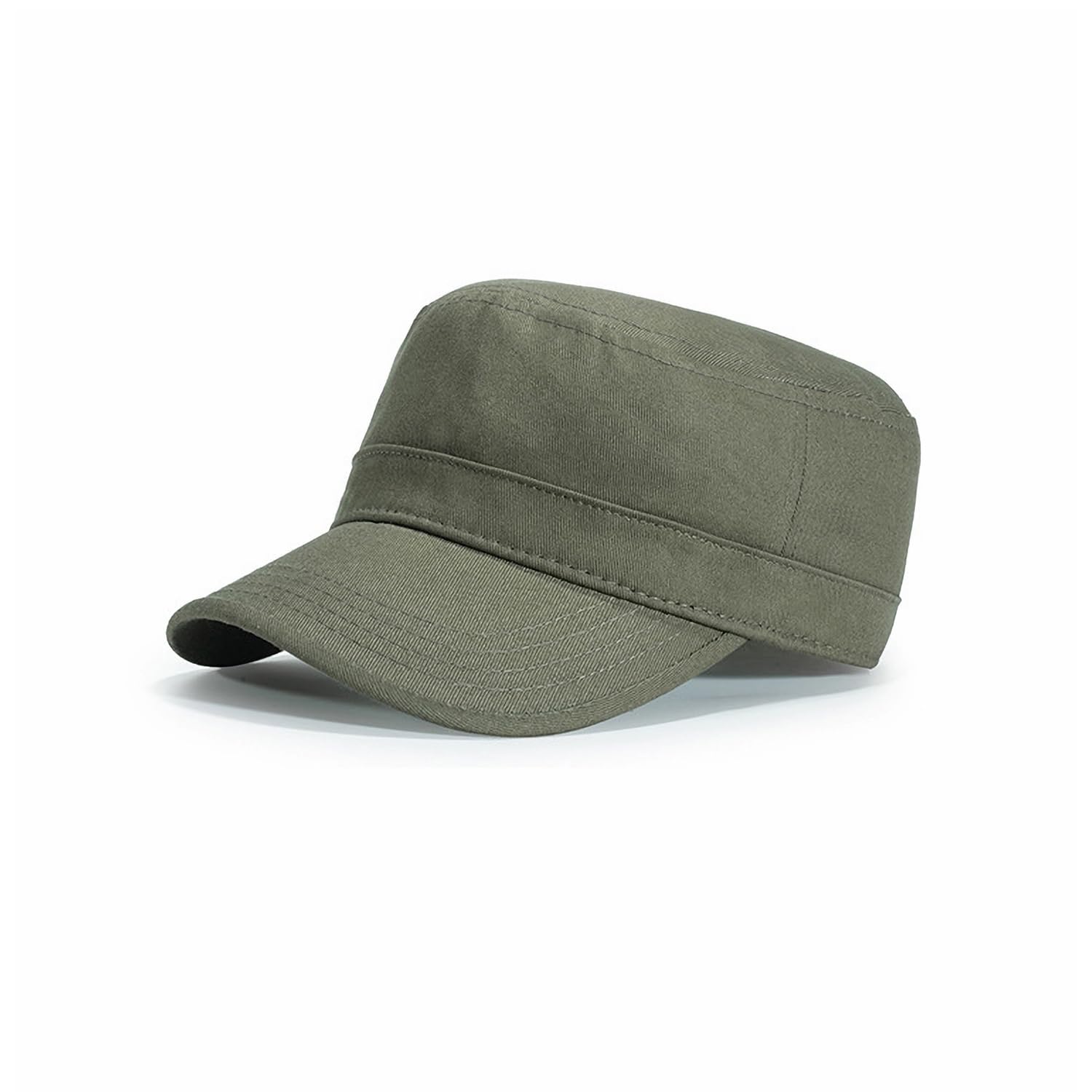 Military Army Cadet Hat Men Women Unisex Flat Top Baseball Cap Adjustable Daily Sports Camping Hiking Hat