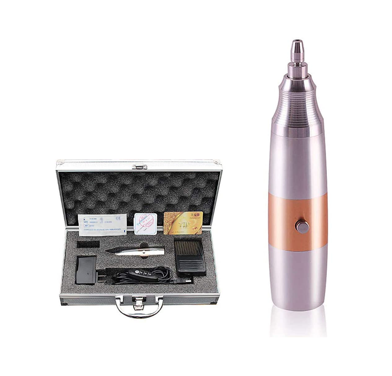jjff FUE Hair Follicle Extractor, Hair Regrowth for Men and Women, Hair Extraction Hair Transplant Eyebrow Hairline Seamless Hair Transplant Machine for Thicker Hair Growth.