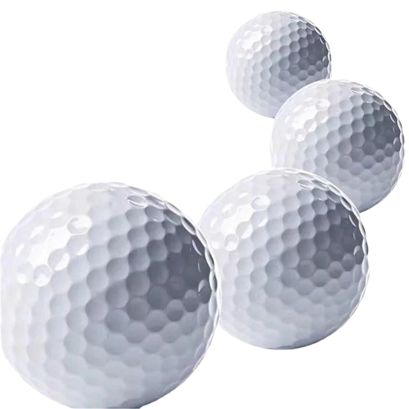 Generico Confezione da 50 Palline da Golf universali a 2 Strati, Rotazione Stabile e autonomia di Volo Lunga, for allenamenti di Golf Indoor e all'aperto e Giochi for Il Tempo Libero