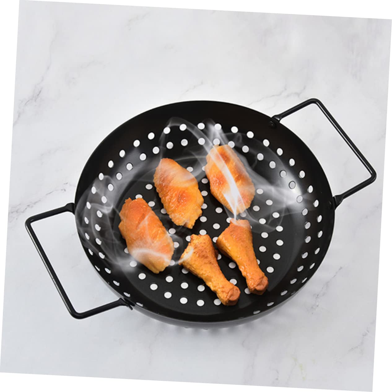 Alfombrilla para barbacoa, For cocinar al aire libre, negro, 24x20x6,3cm