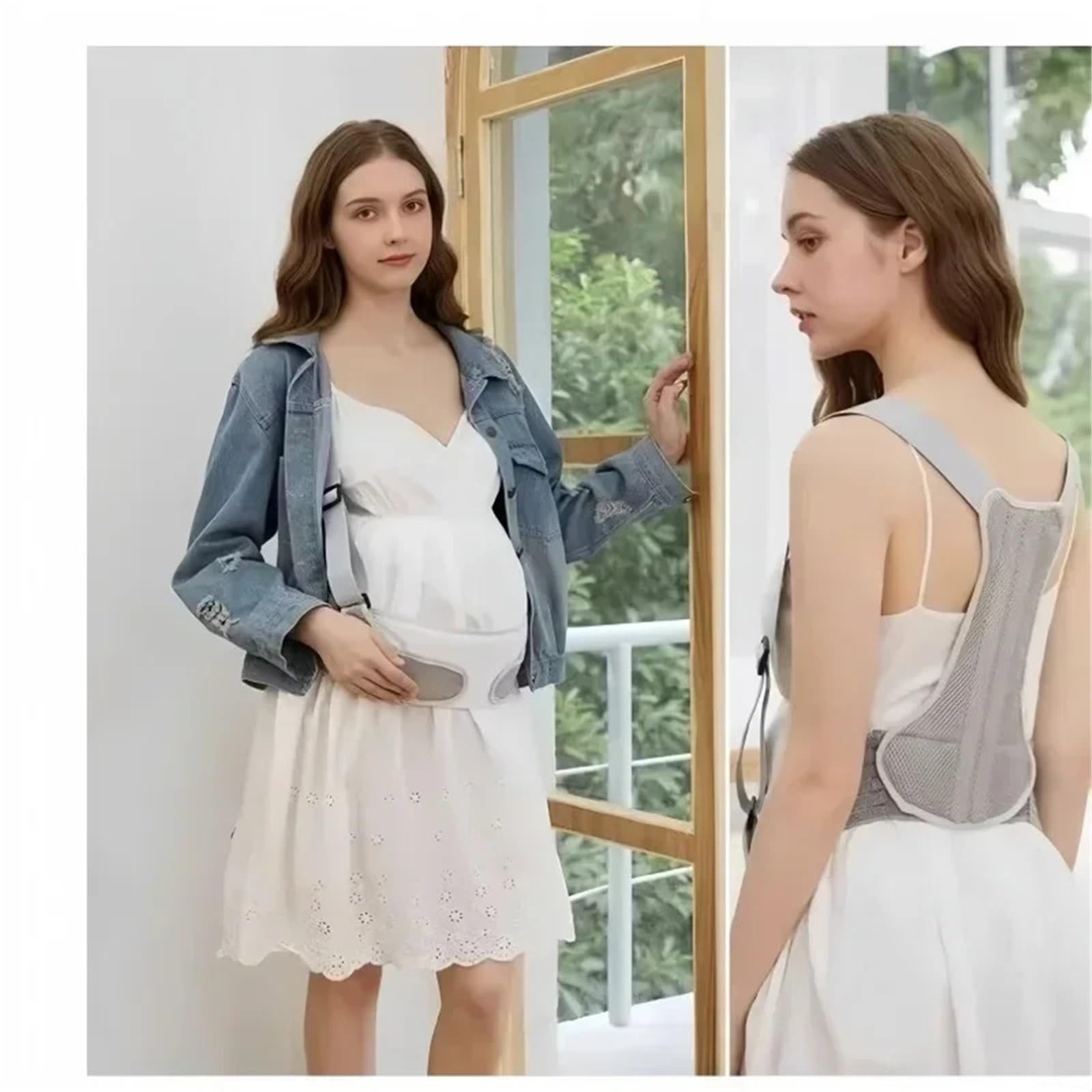 Pancera Gravidanza Cintura premaman for alleviare il mal di schiena | Supporto for la vita regolabile for la cura della gravidanza for alleviare il dolore pelvico(45-70kg-M)