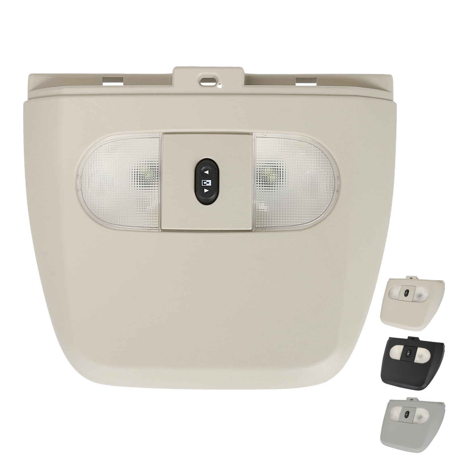 TQPONLY Overhead Console LED Dome Map Light Lamp | Fits Ford F150 2004-2008, for Lincoln Mark LT 2006-2008 Truck | Replaces 7L3Z-18519A70-AE Interior Cab Lights Track with Rear Window Switch (Tan)