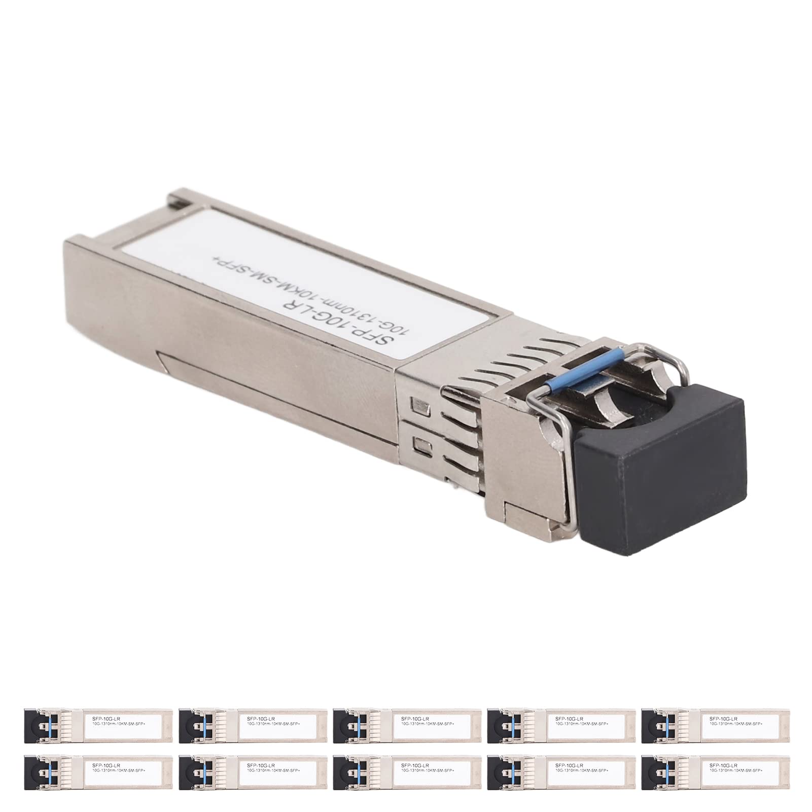 10pcs Gigabit Ethernet Modulo ottico SFPGE-T 1000MBPS RJ45 Modulo di conversione fotoelettrica Modulo in lega di zinco per apparecchiatura di comunicazione in fibra ottica