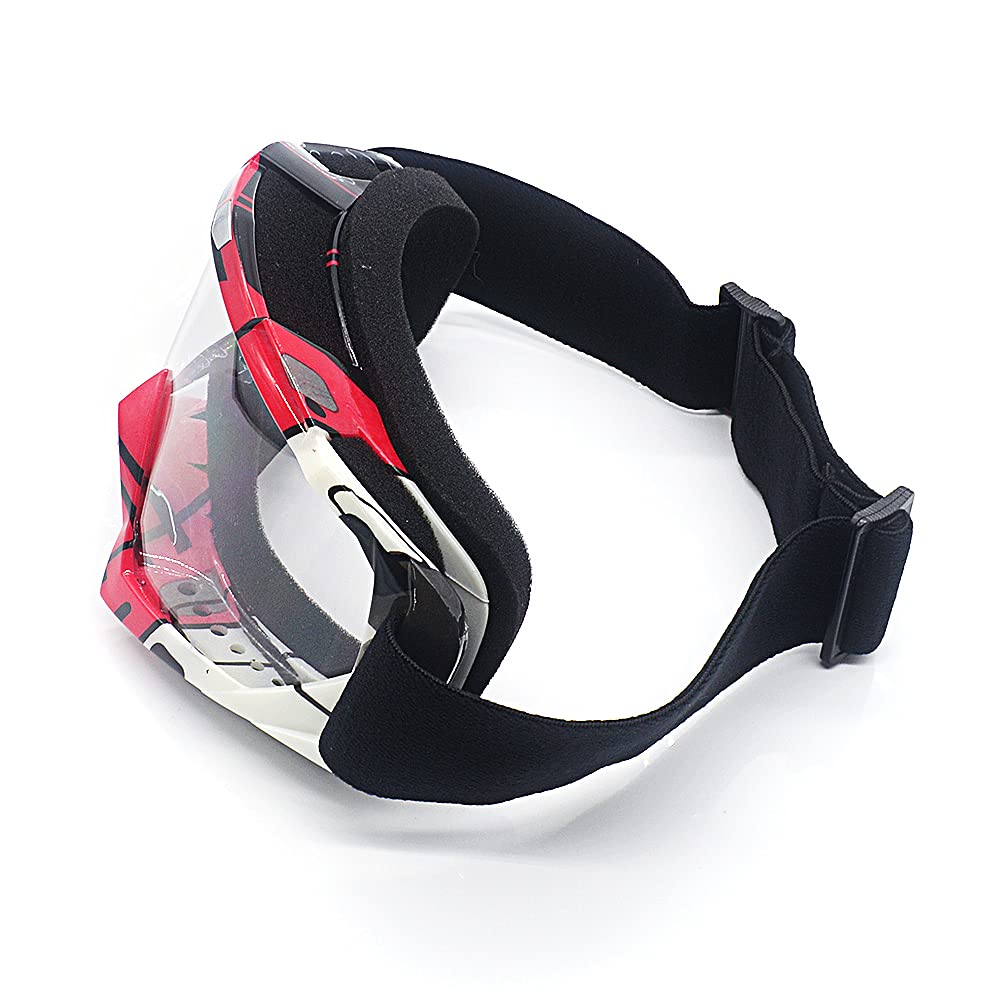 Occhiali da Moto, Motocross, ATV e Sci - Antivento, Antipolvere, Anti-UV - Regolabili per Offroad e Outdoor