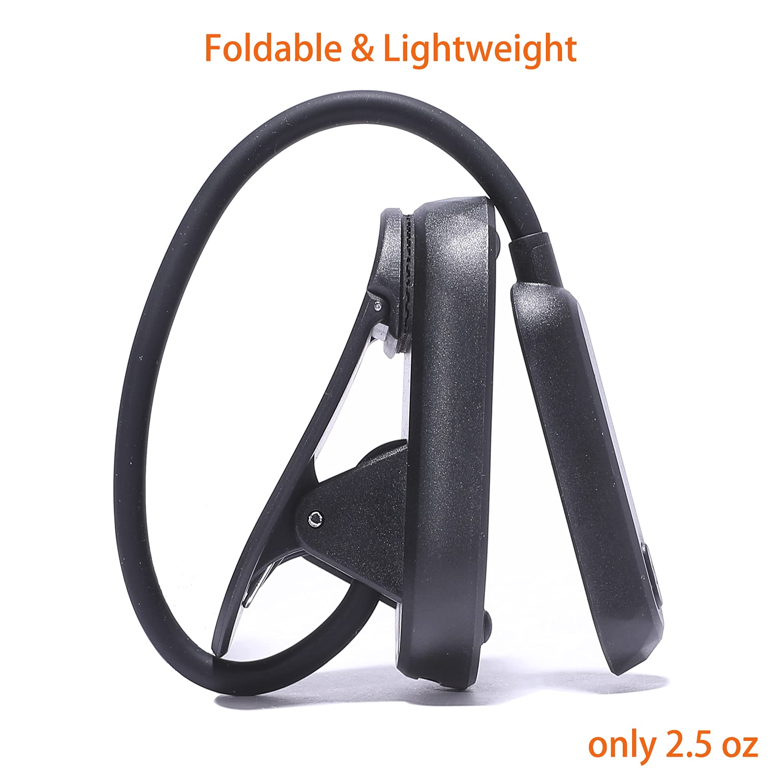 Lampe de lecture rechargeable,Ambre (1600 K) et blanc (6500 K), 3 températures de couleur et 3 niveaux de luminosité,Batterie 1000 mAh jusqu'à 30 heures