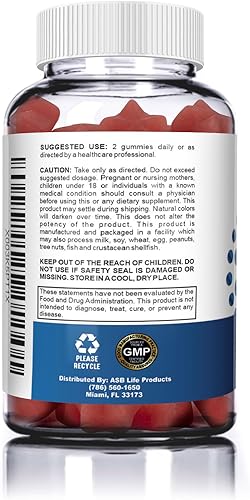 Miniatura 3 de Una gomita de alivio de tinnitus ótica para aliviar el zumbido del oído, vitaminas de venta libre para la salud del oído, con zinc, múltiples