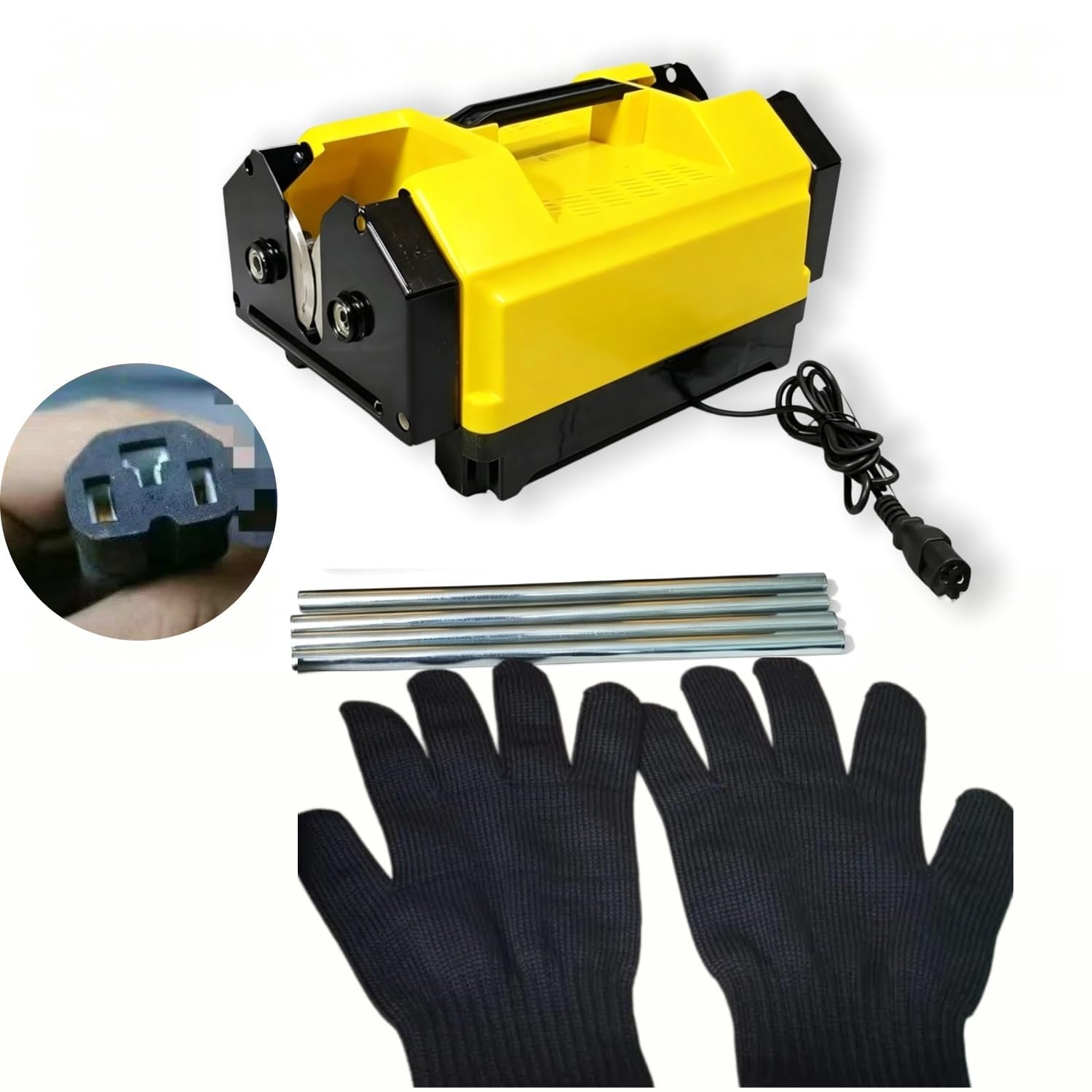 Kommerzieller elektrischer Knoblauchwurzelschneider, 9 cm