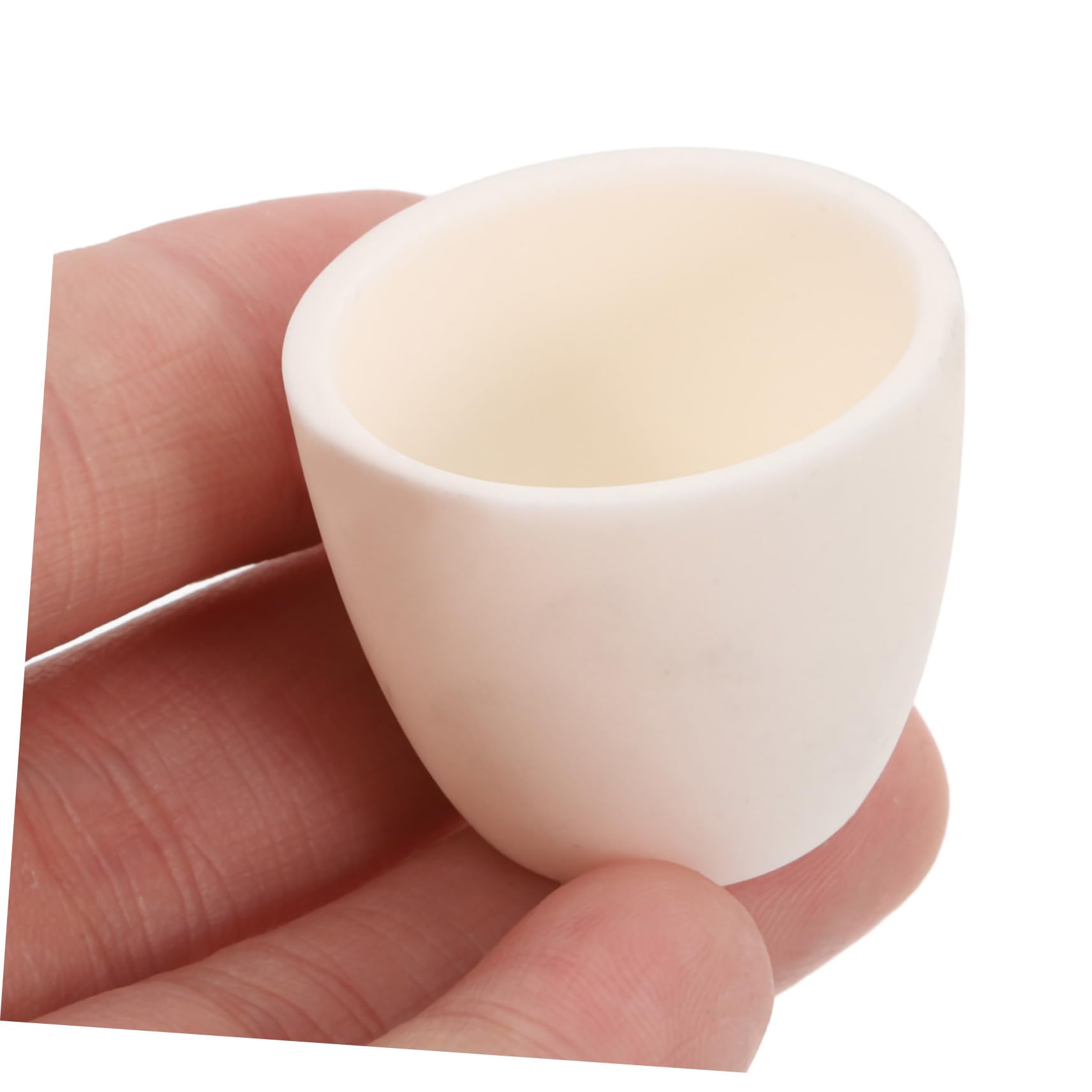 SOLUSTRE Crogiolo Resistente Alte Temperature 10ml in Ceramica di Ossido di Alluminio Riutilizzabile e Durevole per Analisi di Laboratorio