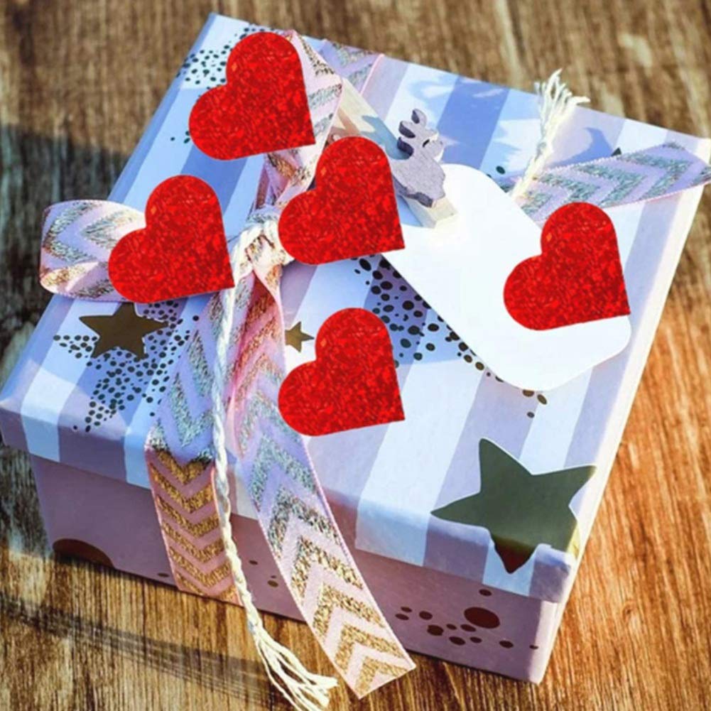 Goud & Zilver Glitter Hart Stickers van Foam
