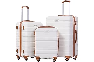 Luggage 3 Piece Set, Equipaje De Viaje Spinner Suitcase Hardshell Lightweight TSA Lock