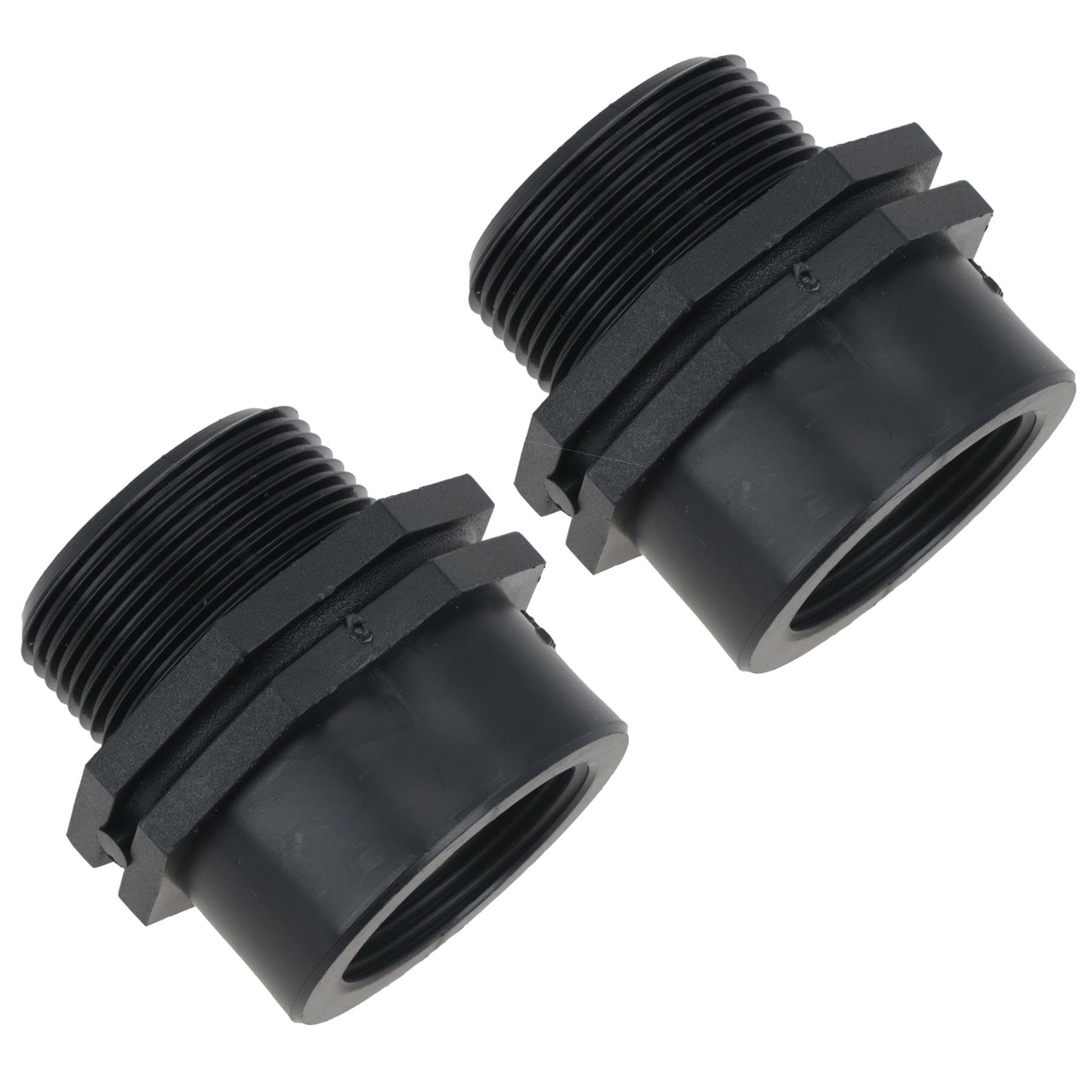 Polypropylene PP Threaded Reducing Socket Male – Female 1-1/2in – 1-1/4in BSP 2pc
